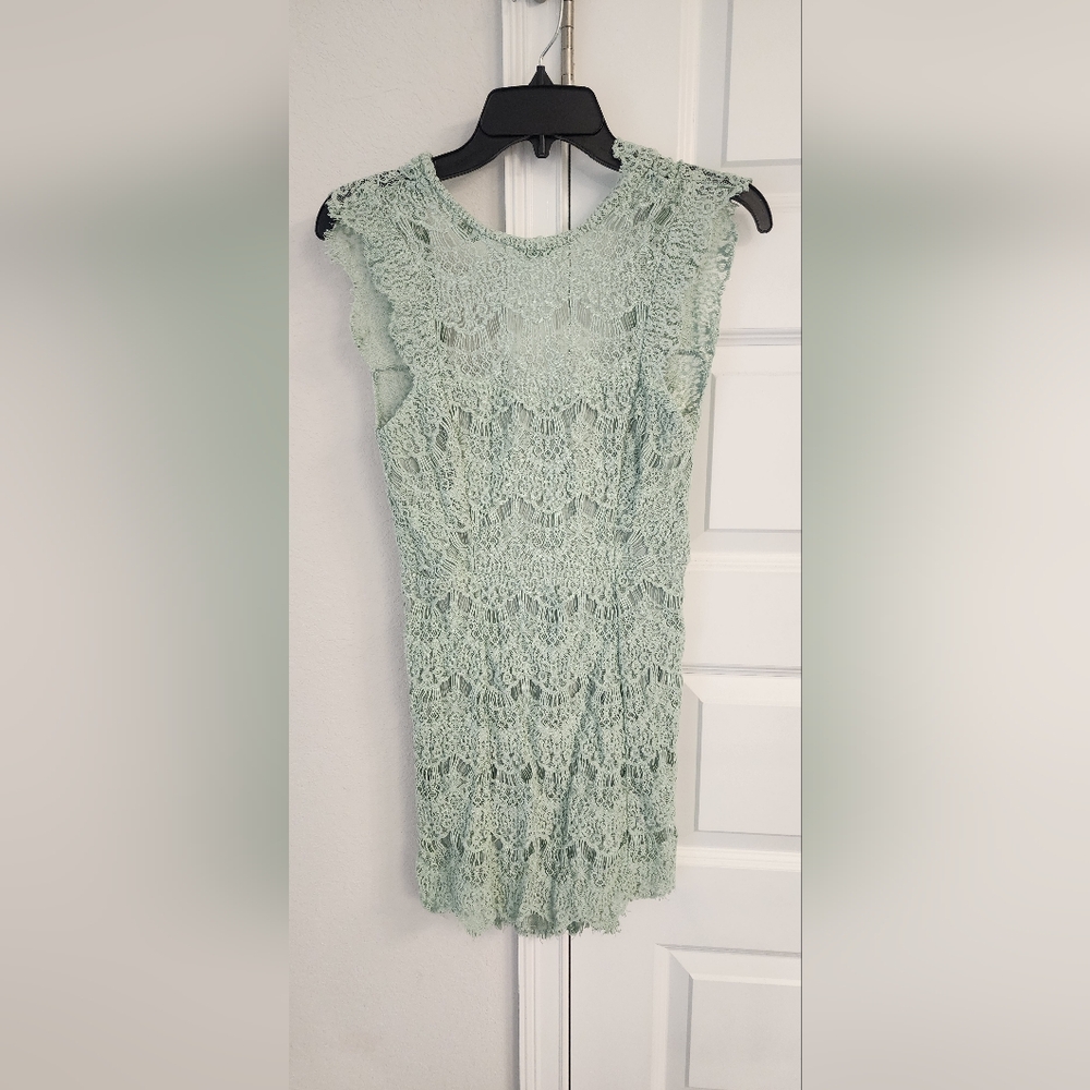 Free people xs mint mini dress